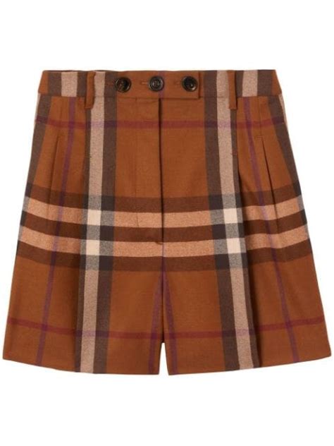 burberry shorts flannel